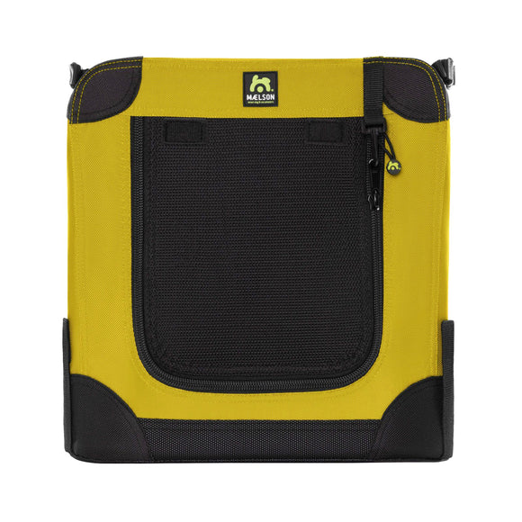 Maelson Soft Dog Kennel – High-Quality Fabric Carrier, Saffron Yellow, Large Size