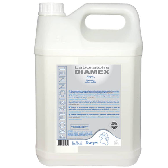 Diamex Professionel Amandes Shampoo – Almond Scented Concentrate 1:8, 5L, Suitable All Coat Types