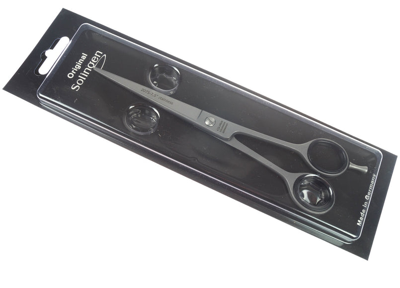 Gotta Solingen Straight Grooming Scissors 7.5in – One-Sided Micro-Bevel, Precision Cutting