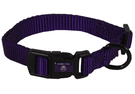 Hamilton Classic Adjustable Collar – 10mm Nylon, Smooth Fit, Black, Lightweight Design