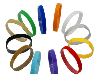 Doogy Colorful Identification Collars – Adjustable Soft Puppy Bands, 12 Piece Set