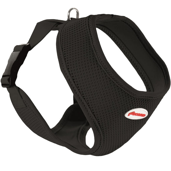 Record Fast Dog Harness Black – Comfortable Lightweight Mesh Design, Medium Size