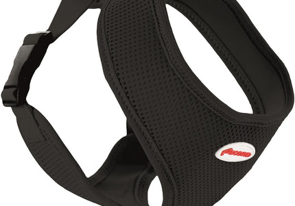 Record Fast Dog Harness Black – Comfortable Lightweight Mesh Design, Medium Size