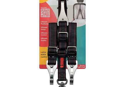 KONG Travel Ultimate Safety Tether – Three-Point Adjustable Car Belt with ISOFIX Compatibility