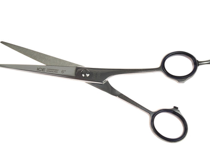 Gotta Solingen Ice 6" Straight Scissors – Nickel-Plated, One-Sided Micro-Grind Precision