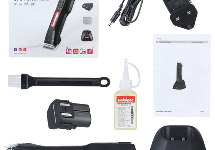 Heiniger Saphir Basic Cordless Grooming Clipper – Professional Razor with No. 10 Blade and Battery