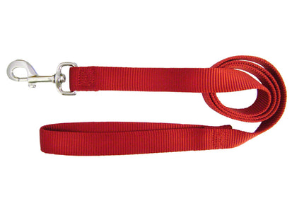 Hamilton Single Thick Leash – Durable 122cm Nylon Lead, 25mm Wide, Brown Color