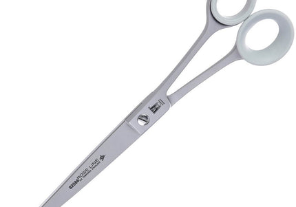 Witte Rose Line 8.5 Inch Curved Grooming Scissors – Micro-Sanded Precision Blades, Ergonomic Design