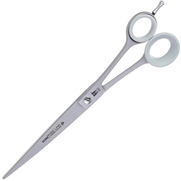 Witte Rose Line 8.5 Inch Curved Grooming Scissors – Micro-Sanded Precision Blades, Ergonomic Design