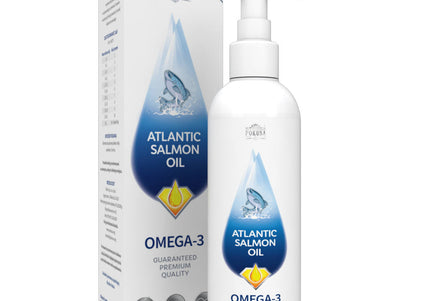 Pokusa Atlantic Salmon Oil – 100% Natural Wild Salmon, Rich in Omega 3, 6, EPA, DHA, 1L Bottle