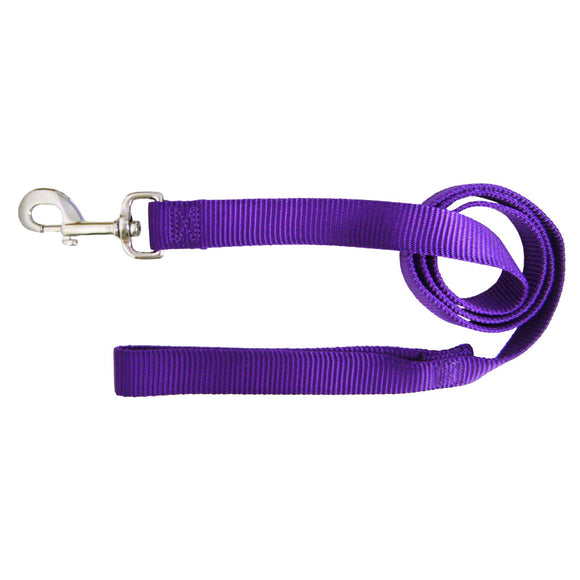 Hamilton Single Thick Leash – Black Nylon, 183cm Length, 25mm Wide, Durable for Strong Breeds