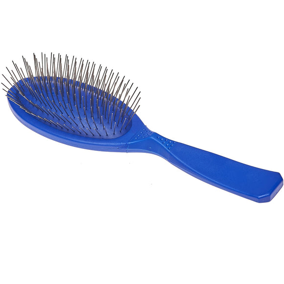 Madan Large Pin Brush – Ergonomic Handle, 22mm Soft Metal Pins, Sky Blue, Professional Quality