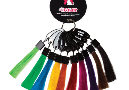 OPawz Hair Dye Color Chart – Set of 10 Vibrant Dye Samplers, Easy Reference Guide