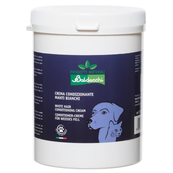 Baldecchi White Hair Conditioning Cream – Concentrated Mask with Lanolin and Proteins, 1L