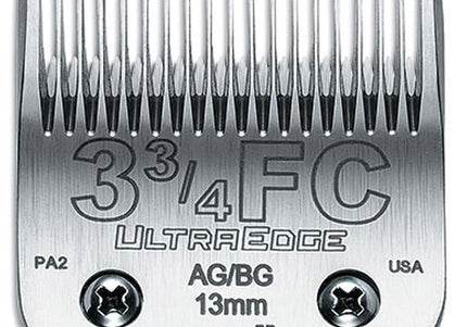 Andis UltraEdge No. 3 and 3/4FC Clipper Blade – 13mm Precision Steel, Durable Edge