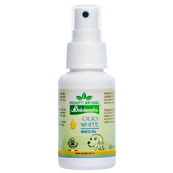 Baldecchi White Oil 60ml – Coat-Brightening Care Oil, Enhances Shine and Maintains Whiteness