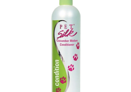 Pet Silk Cucumber Melon Conditioner 473ml – Concentrated Coat Strengthening Formula with Fresh Scent