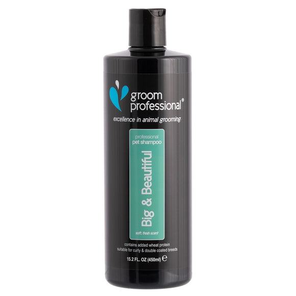 Groom Professional Big & Beautiful Volumising Shampoo – 1:12 Concentrate for Thick and Double Coats, 450ml