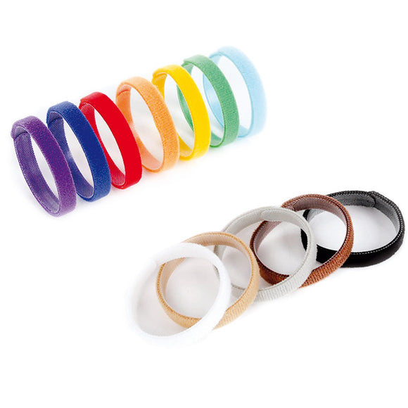 Record ID Puppy Identification Collars – Colorful Adjustable Velcro Set, 12 Pieces