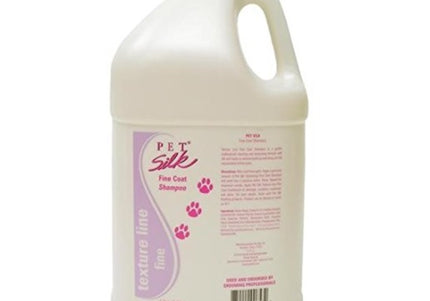 Pet Silk Texturizing Fine Coat Shampoo – Concentrated Silk Formula for Fine Hair, 3.8L