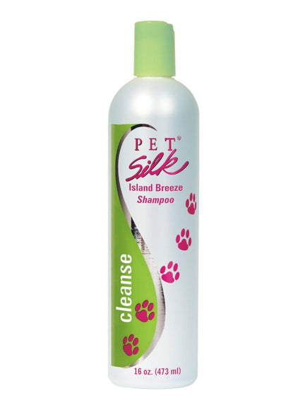 Pet Silk Island Breeze Shampoo – Concentrated Formula with Fresh Sea Breeze Scent, 473ml