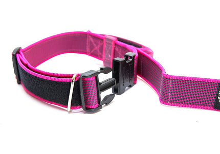 Julius K9 Color&Gray Collar with Handle – 50mm Wide, Safety Lock, Black, Durable Design