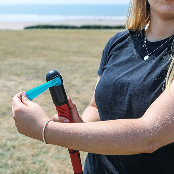 KONG HandiPOD Ball Launcher – Ergonomic Thrower with Integrated Waste Bag Dispenser