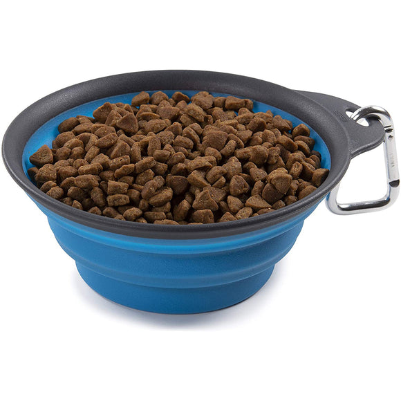 Dexas Collapsible Travel Cup Large 473ml – Foldable Silicone Bowl, Durable and Portable, Fuchsia