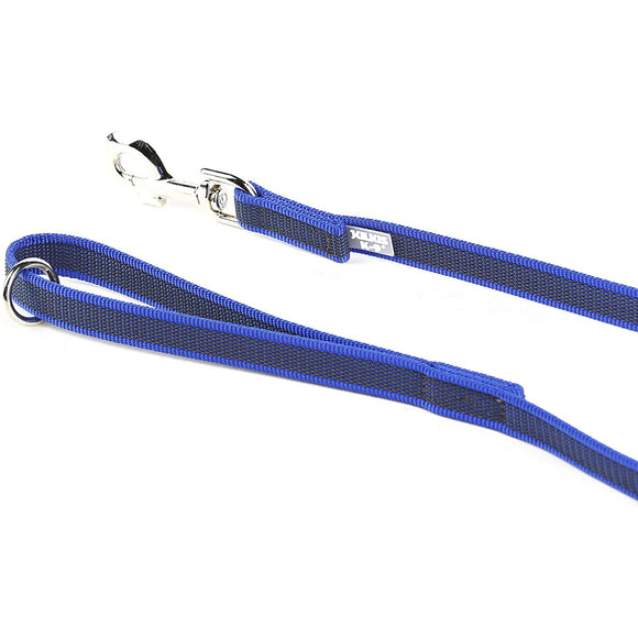 Julius K9 Color & Gray Supergrip Leash – Black, 2x120cm, Anti-Slip with Handle and Ring