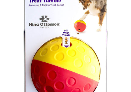 Nina Ottosson Treat Tumble Level 1 – Interactive Logic Ball, 14.6cm, Durable Puzzle Toy