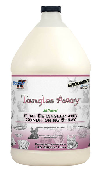 Double K Tangles Away Detangling Spray – Large 3.8L Bottle, Fast-Acting Mat Remover