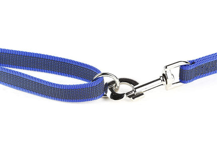 Julius K9 Color & Gray Supergrip Leash – Black, 2x120cm, Anti-Slip with Handle and Ring