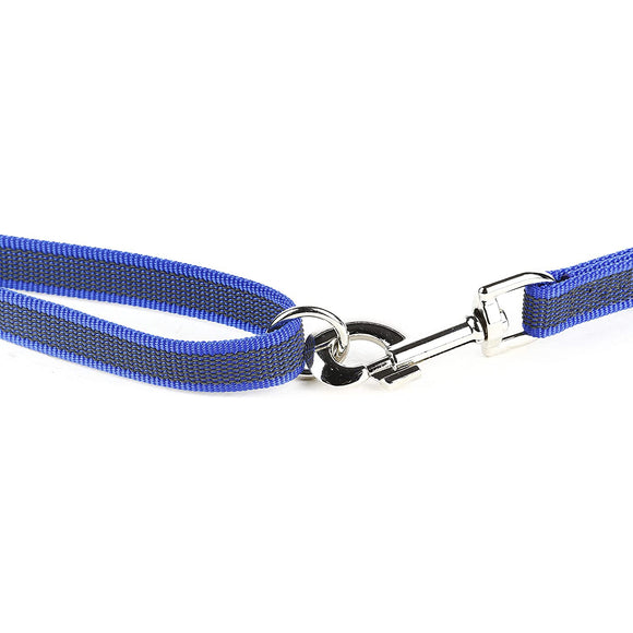Julius K9 Color & Gray Supergrip Leash – Black, 2x120cm, Anti-Slip with Handle and Ring