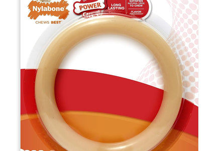 Nylabone Dura Chew Ring Original – Durable Chicken-Flavored Chew Toy, Long-Lasting Design