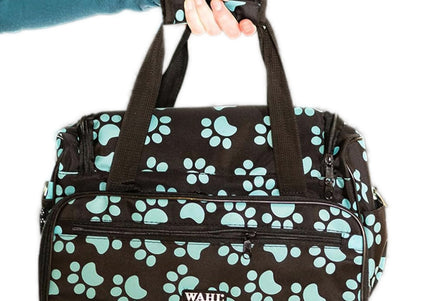 Wahl Professional Tote Bag Paw Print – Spacious Multi-Pocket Grooming Accessory Organizer