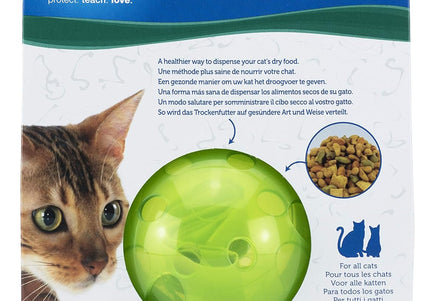 PetSafe SlimCat Interactive Feeder – Light Pink Cat Treat Toy and Food Dispenser, Slower Eating