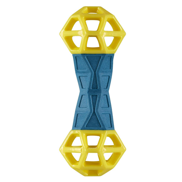 Nuzzle Puzzle Dumbbell Treat Toy – 18cm Bouncing Floating Squeaker Interactive Design