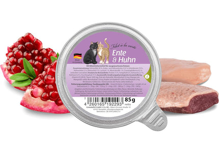 GranataPet Filet à la Carte Duck and Chicken – Wet Cat Food Fillets in Sauce, 85g