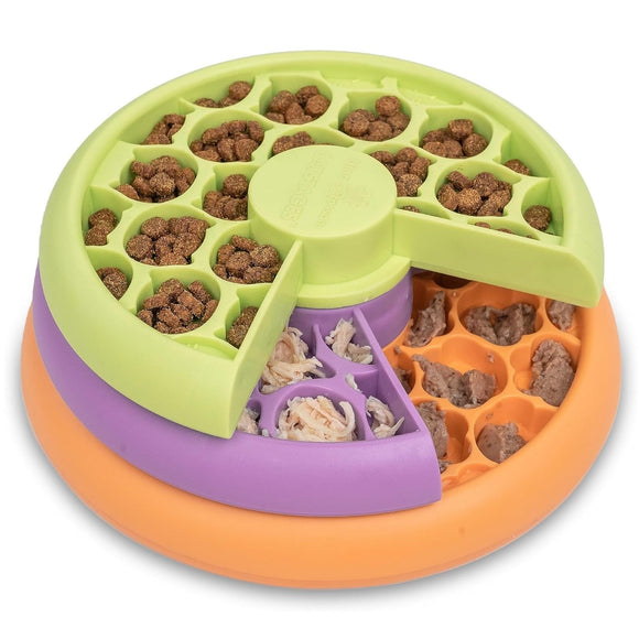 Nina Ottosson Lickin' Layers Kitty Level 2 – Interactive Cat Toy with Rotating Treat Layers