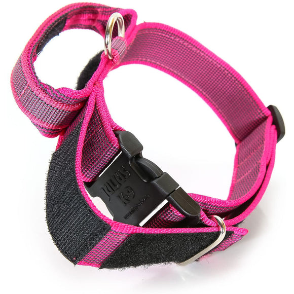 Julius K9 Color&Gray Collar with Handle – 40mm Wide, Safety Lock, Black, Durable Design