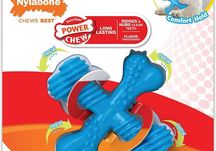 Nylabone Extreme X Shaped Beef Chew – Large Durable Hard Chew, Beef Flavor