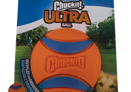 Chuckit! Ultra Ball Medium 6.4cm – Durable Bouncy Rubber Toy, Squeaker-Free Design