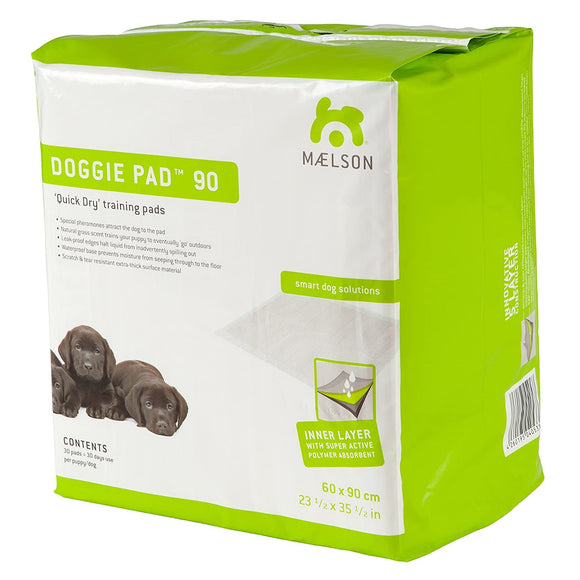 Maelson Doggie Pad 90 Quick-Drying Absorbent Pads 90x60cm, 30 Pack – Hygienic Training Solution