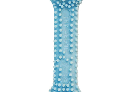 Nylabone Puppy Dental Bone Chicken XS – Safe Chew Toy, Chicken Scented, Blue, Gentle Cleaning