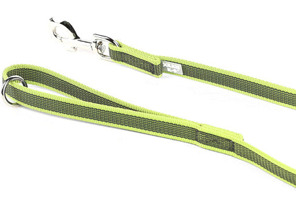 Julius K9 Color & Gray Supergrip Leash – Neon Yellow, Anti-Slip, 120cm x 14mm, Ergonomic Handle