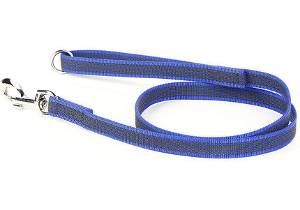 Julius K9 Color & Gray Supergrip Leash – Black, 2x120cm, Anti-Slip with Handle and Ring