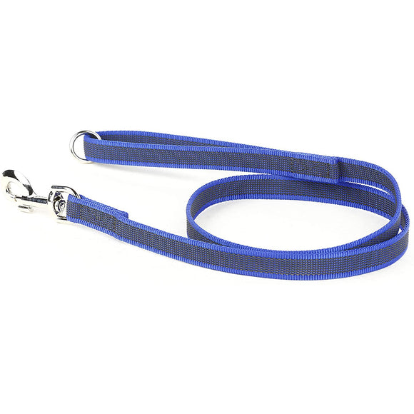 Julius K9 Color & Gray Supergrip Leash – Black, 2x120cm, Anti-Slip with Handle and Ring