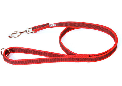 Julius K9 Color & Gray Supergrip Leash – Black, 2x120cm, Anti-Slip with Handle and Ring