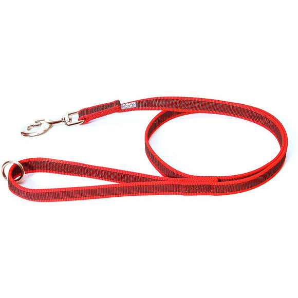 Julius K9 Color & Gray Supergrip Leash – Black, 2x120cm, Anti-Slip with Handle and Ring