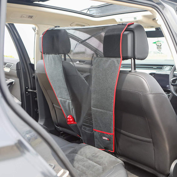 KONG Travel Protective Seat Barrier – Durable Car Net, 82x88x41cm, Prevents Distractions